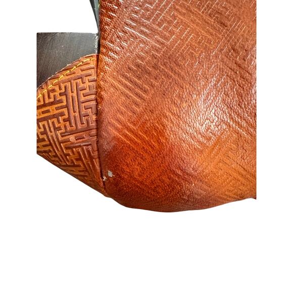 SOFFIA | ZOIE MAZE EMBOSSED STUDDED LEATHER OXFORD - Picture 6 of 8